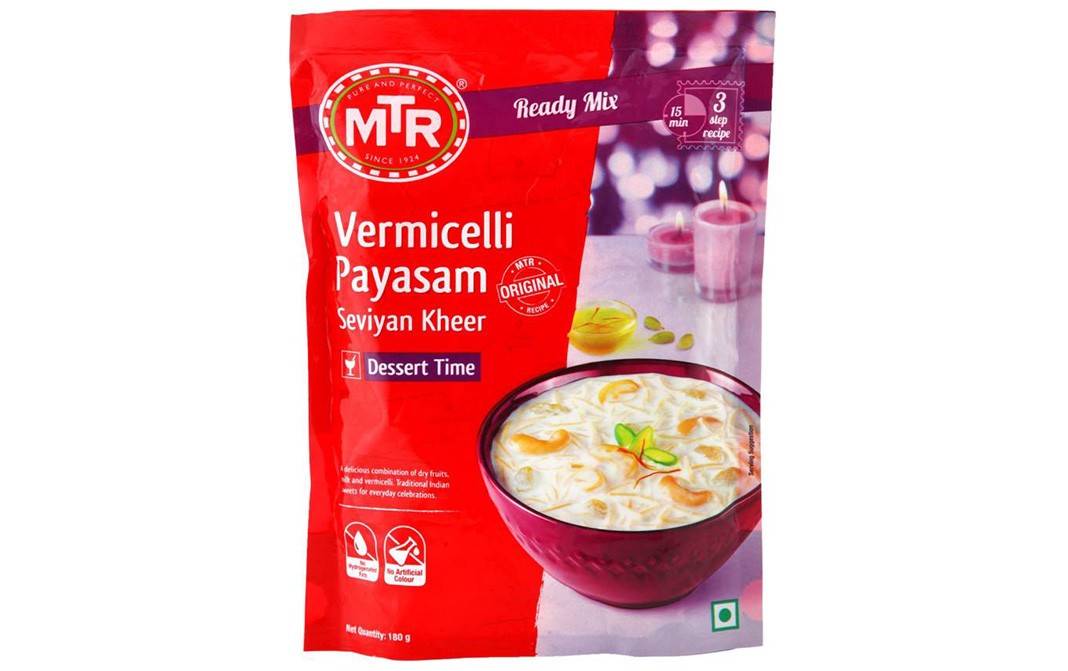 MTR Vermicelli Payasam, Seviyan Kheer   Pack  180 grams